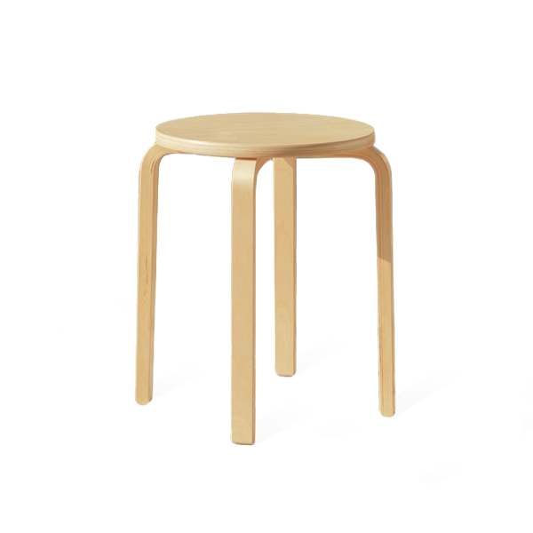 Brown Circle Stool